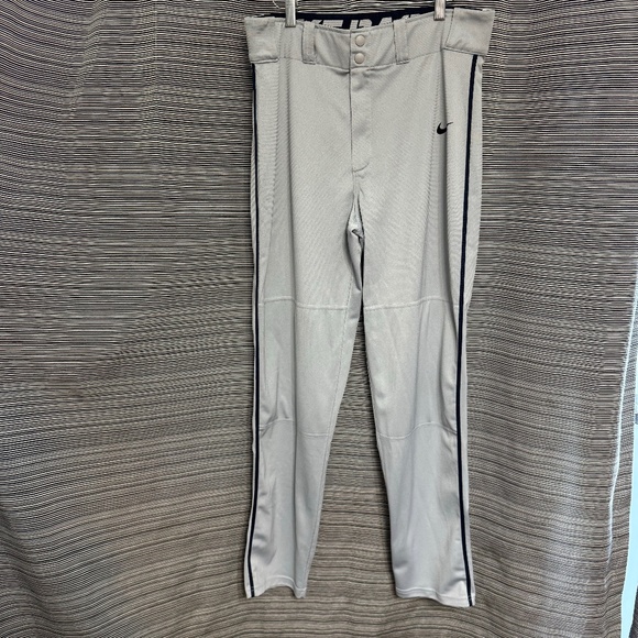 Nike Mens Dri-Fit Baseball Pants in Silver Size Medium - Picture 1 of 11